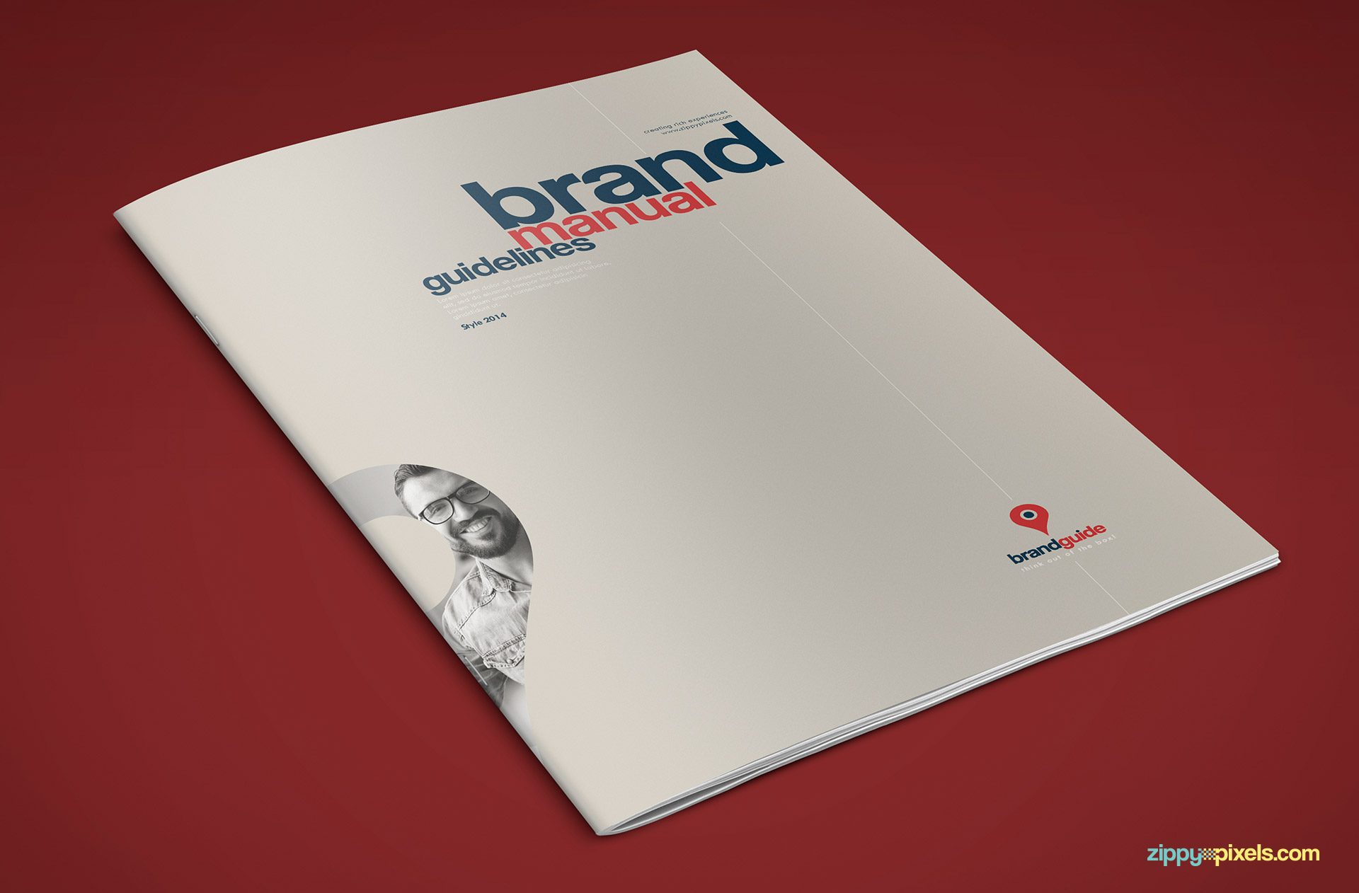 Front Cover of Professional Brand Guidelines Template