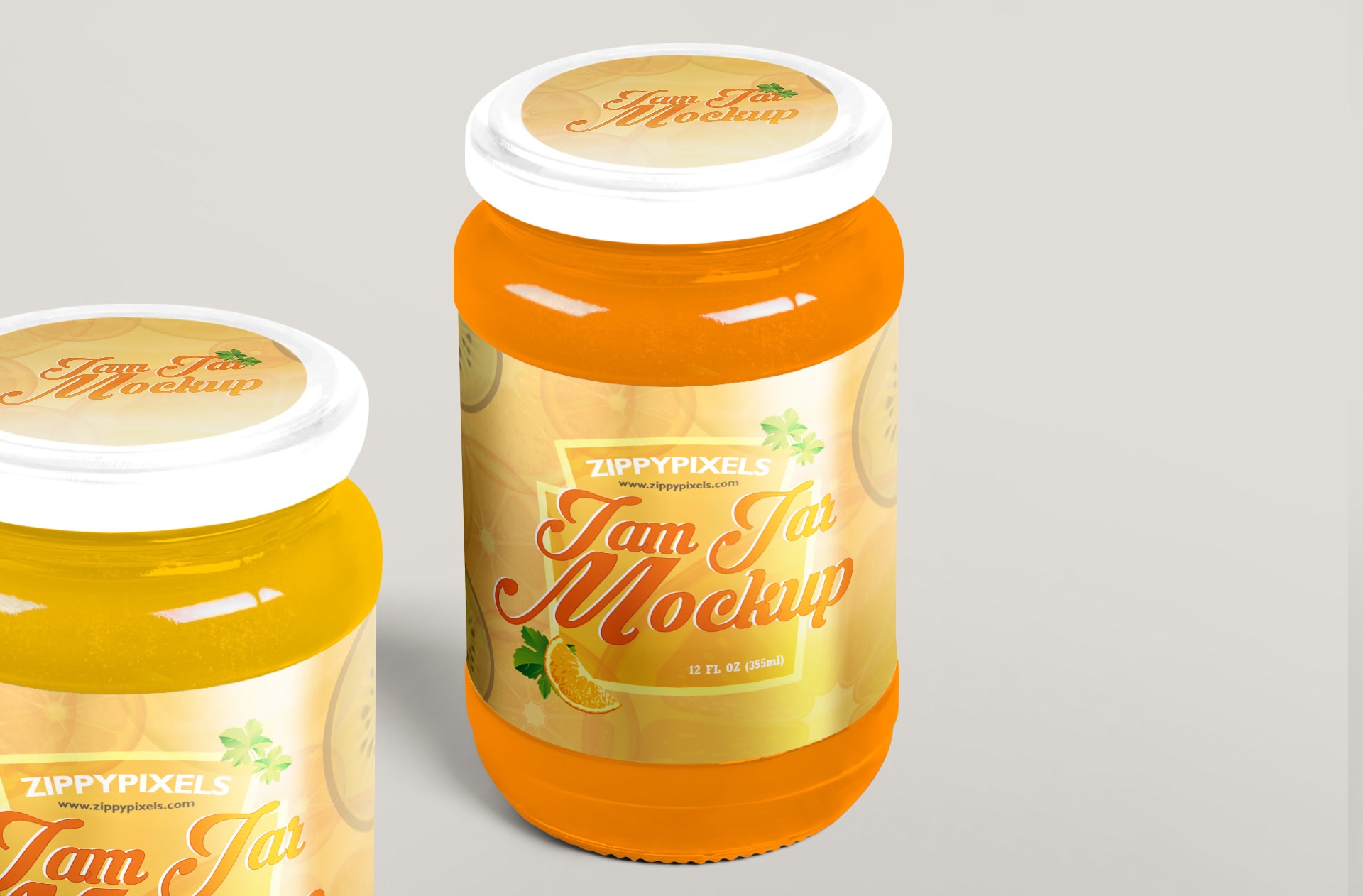 customizable free jam packaging mockup