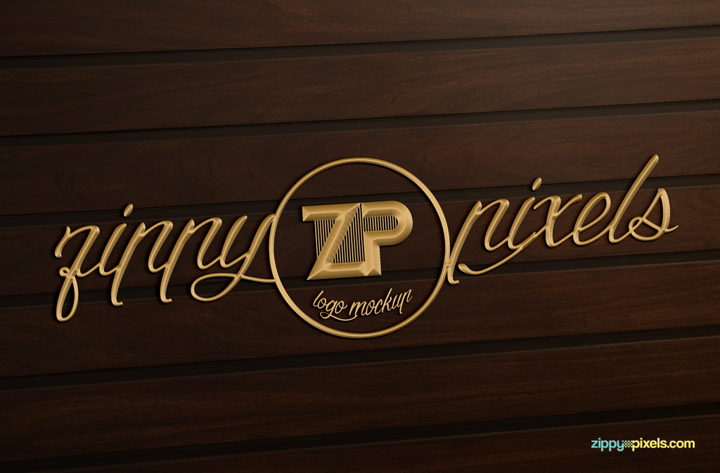 Free photorealistic logo mockup for your creative logo designs.