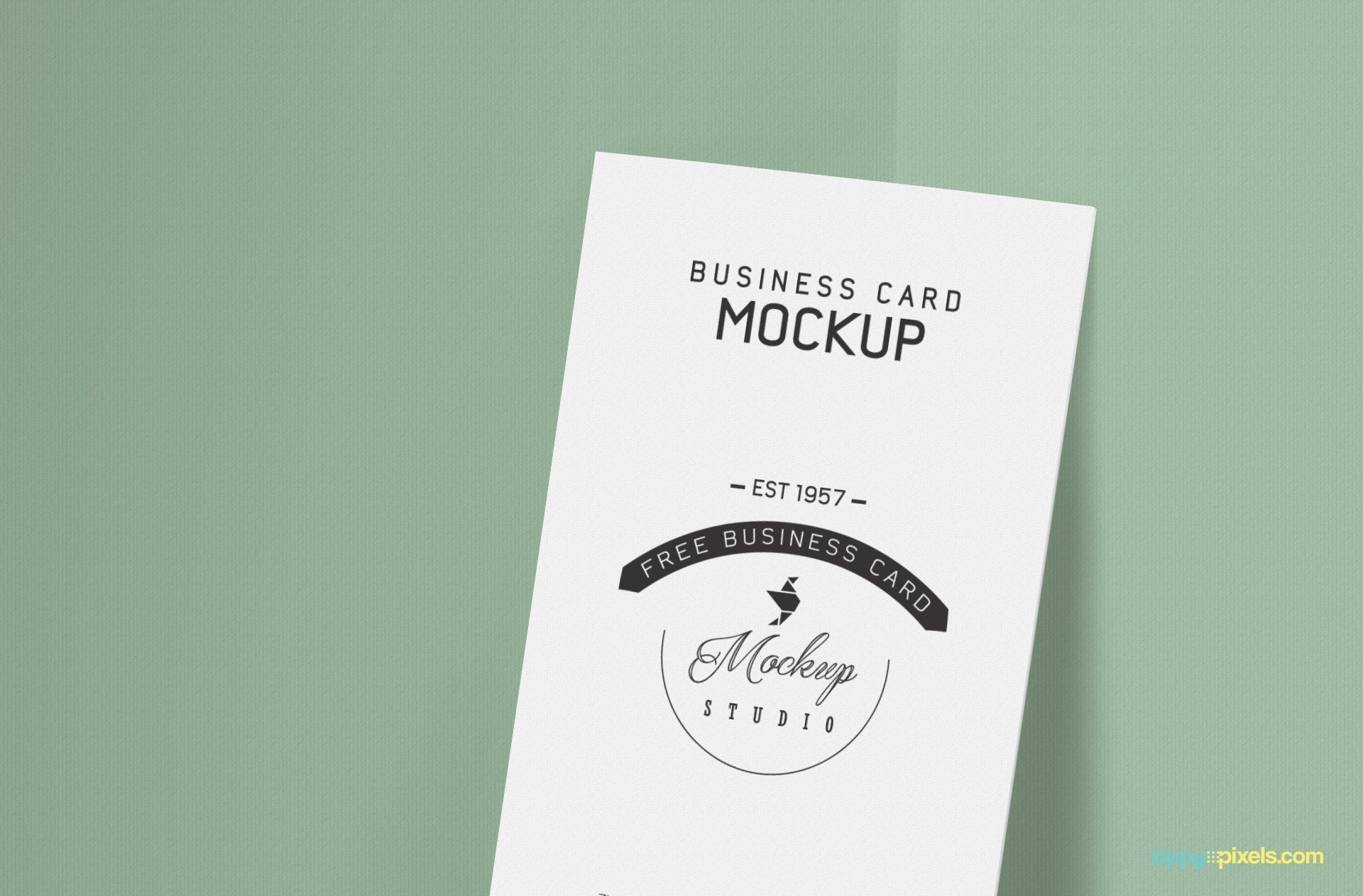 Free business card mockup for your card design presentations