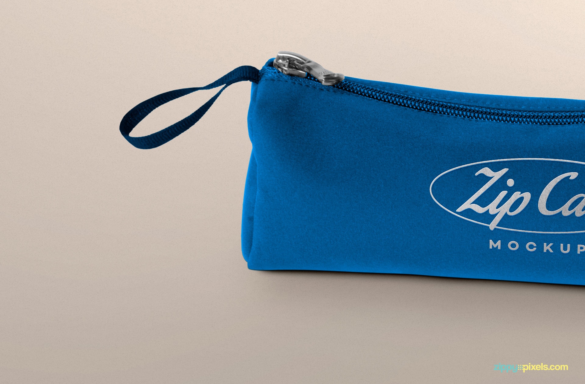 free fabric zip case mockup for branding