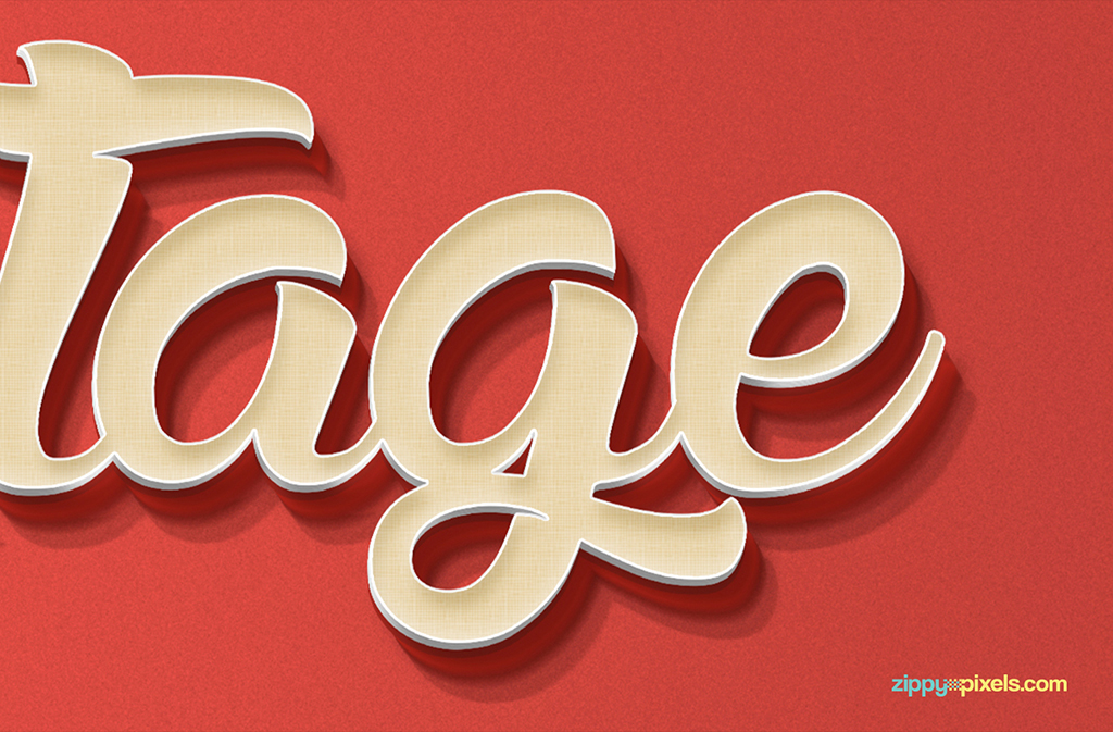 Free PSD text effect for cool design projects.