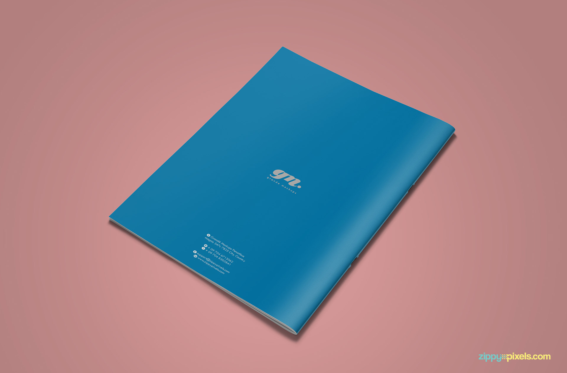 Back Cover of Clean Brand Book Template for Corprate Identity