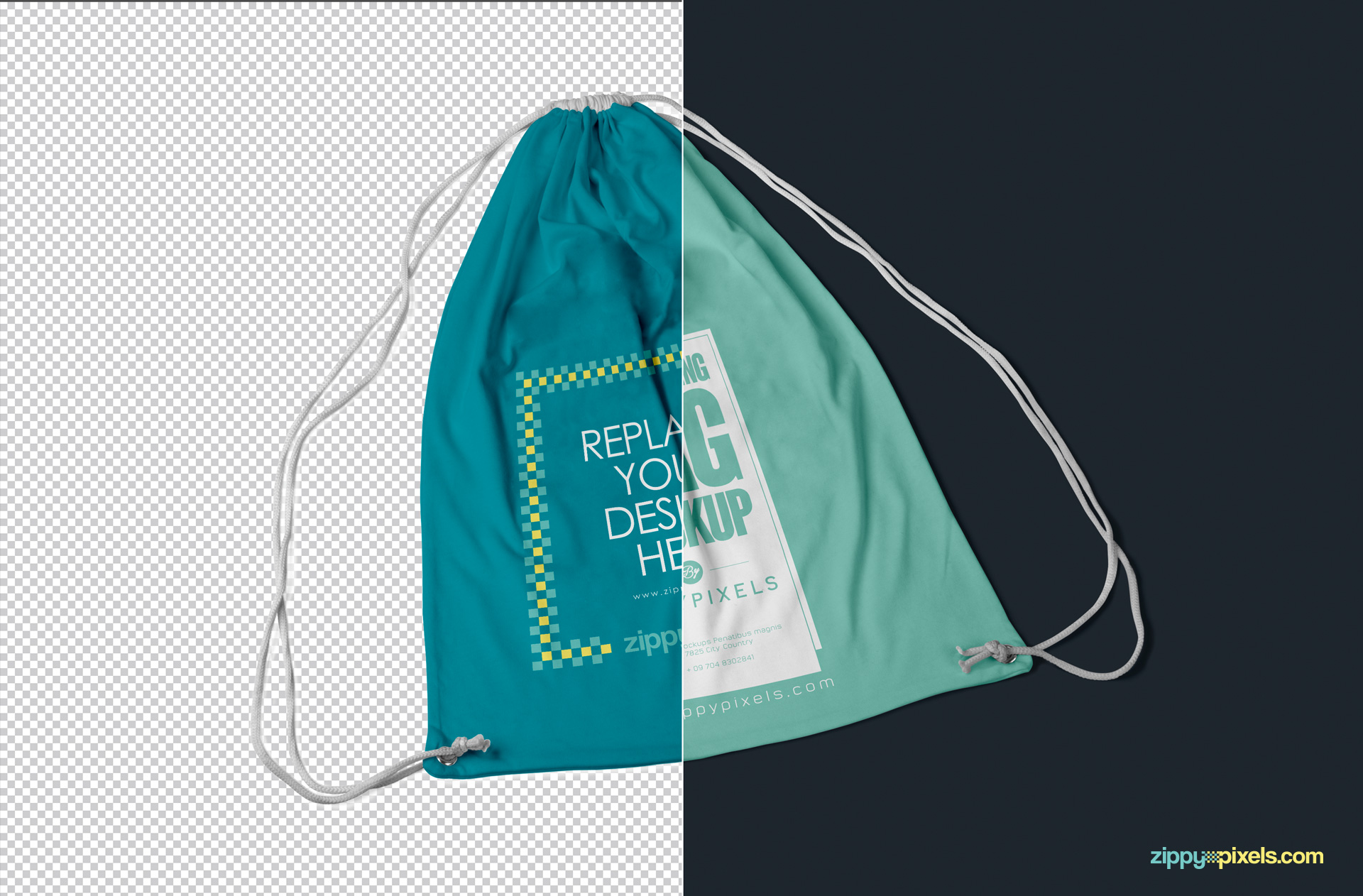 free backpack mockup with changeable background