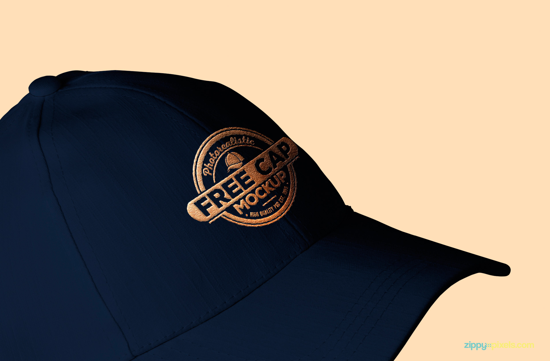 Free baseball cap PSD mockup.