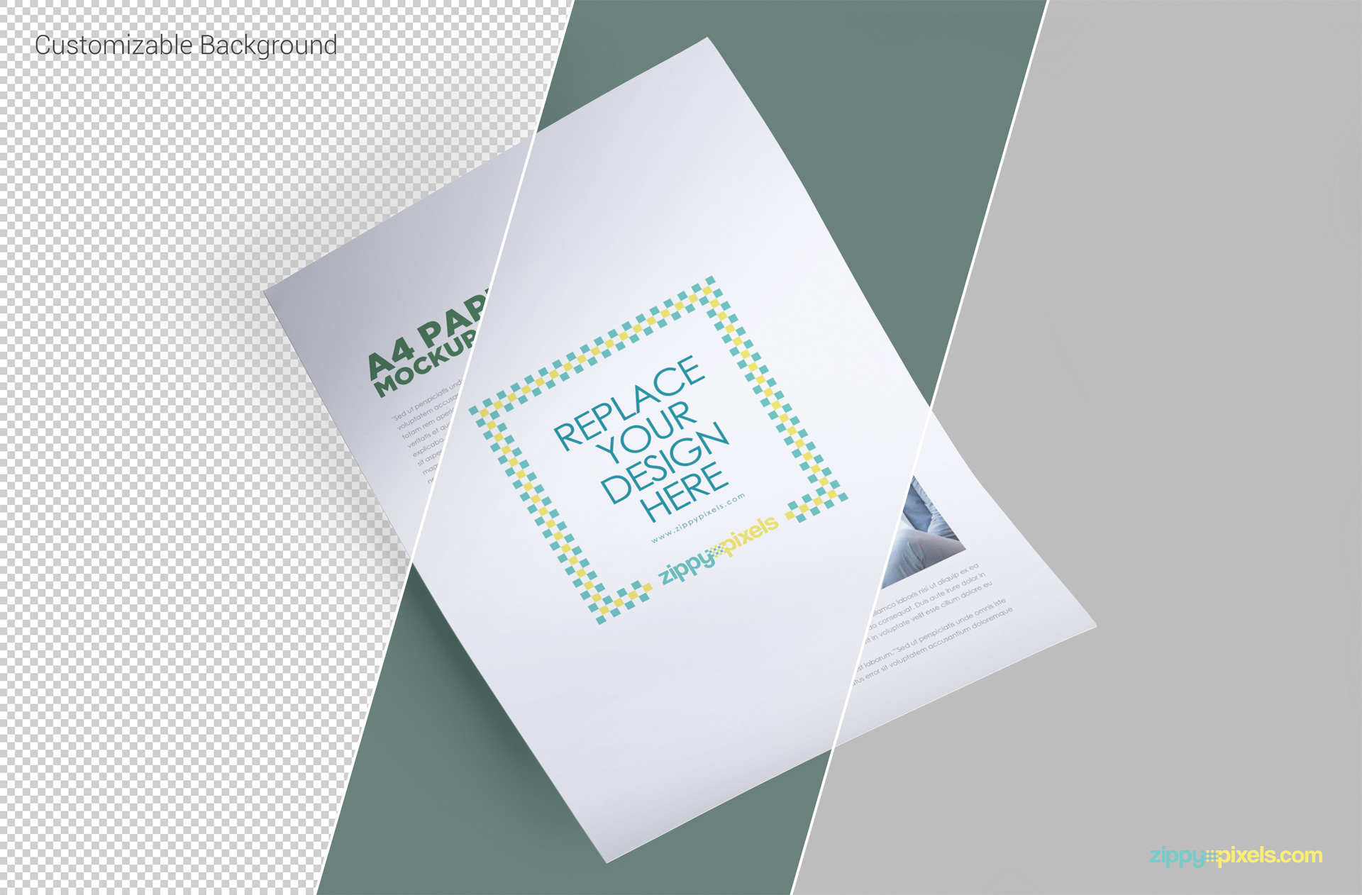 smart object based free letterhead mockup