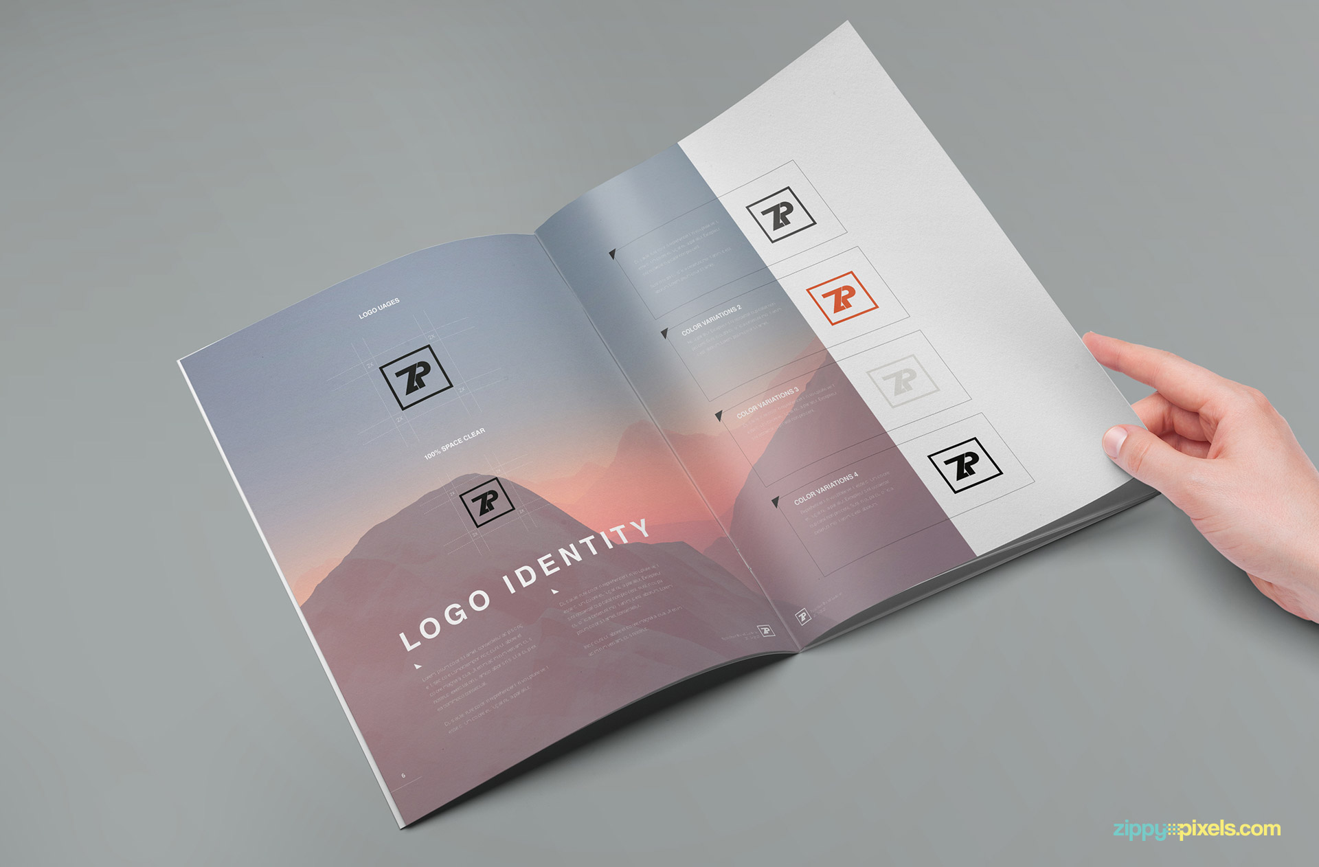 a brandbook made to promote your brand and impress your clients