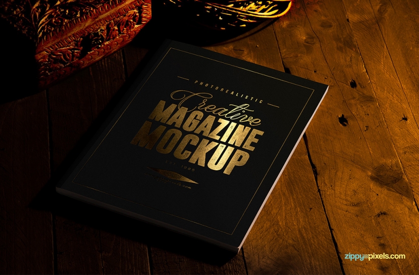 free mag mockup with customizable features