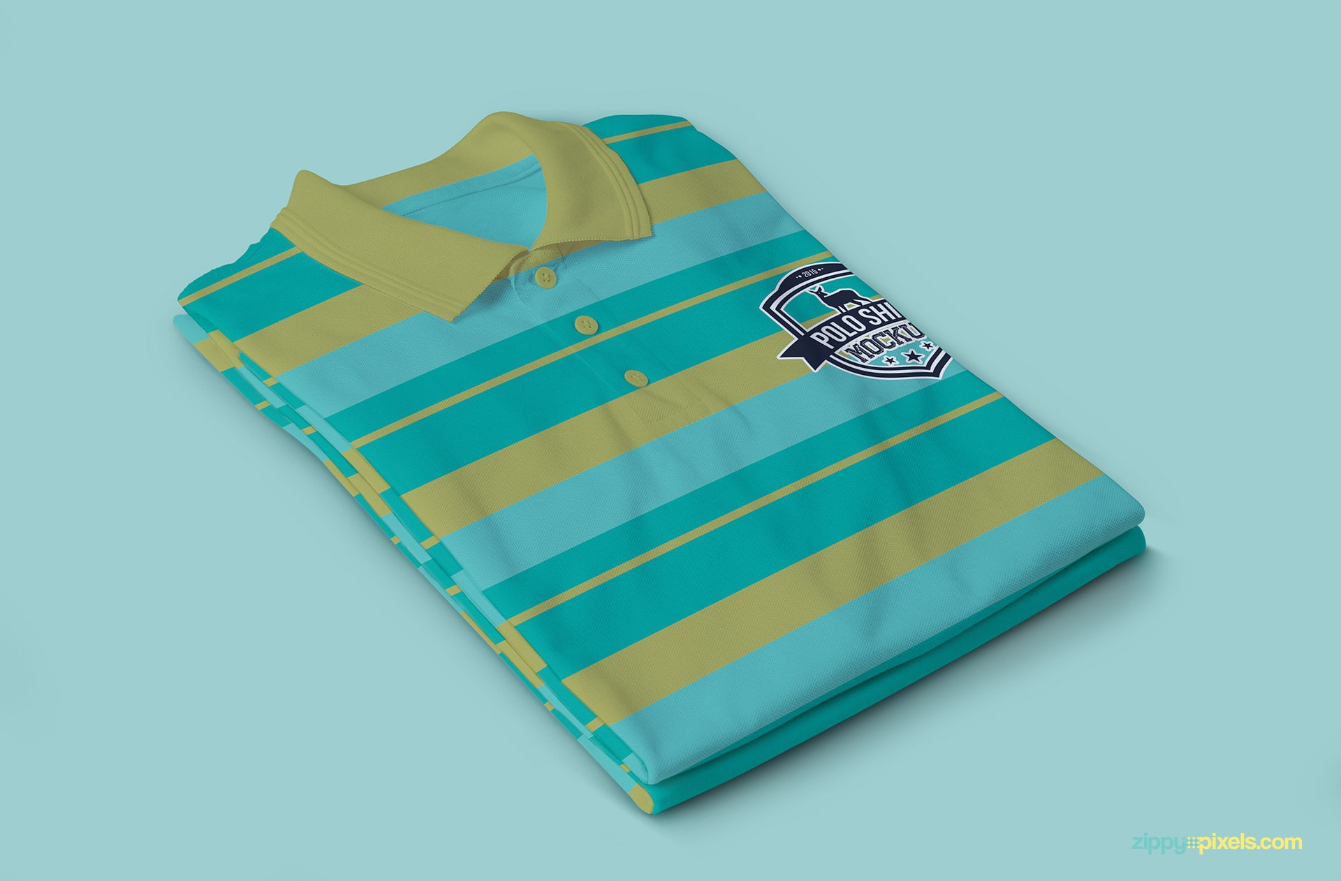 A Multi-colored shirt mockup PSD