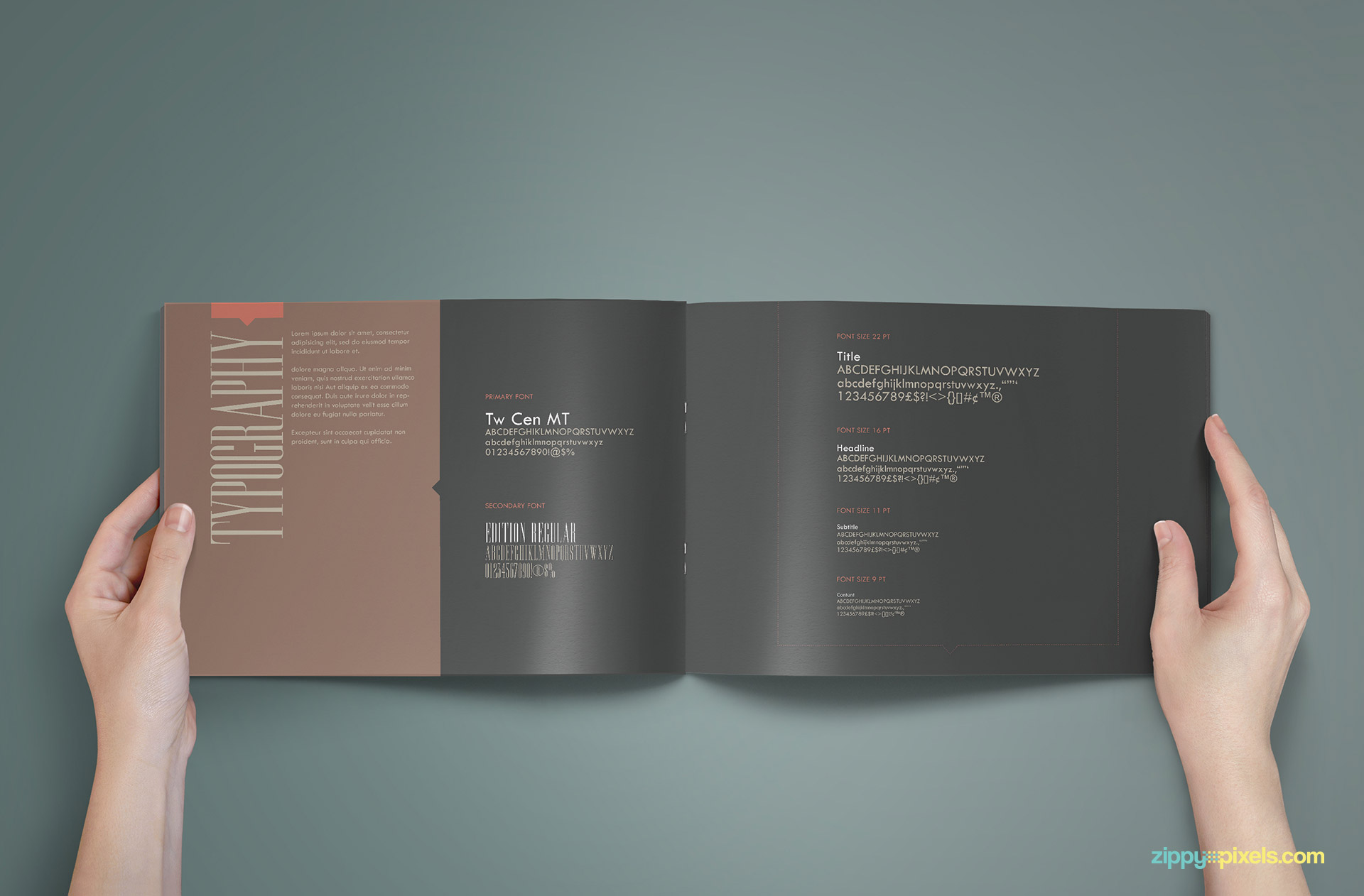 Brand Book - Brand Guidlines Template-Typography