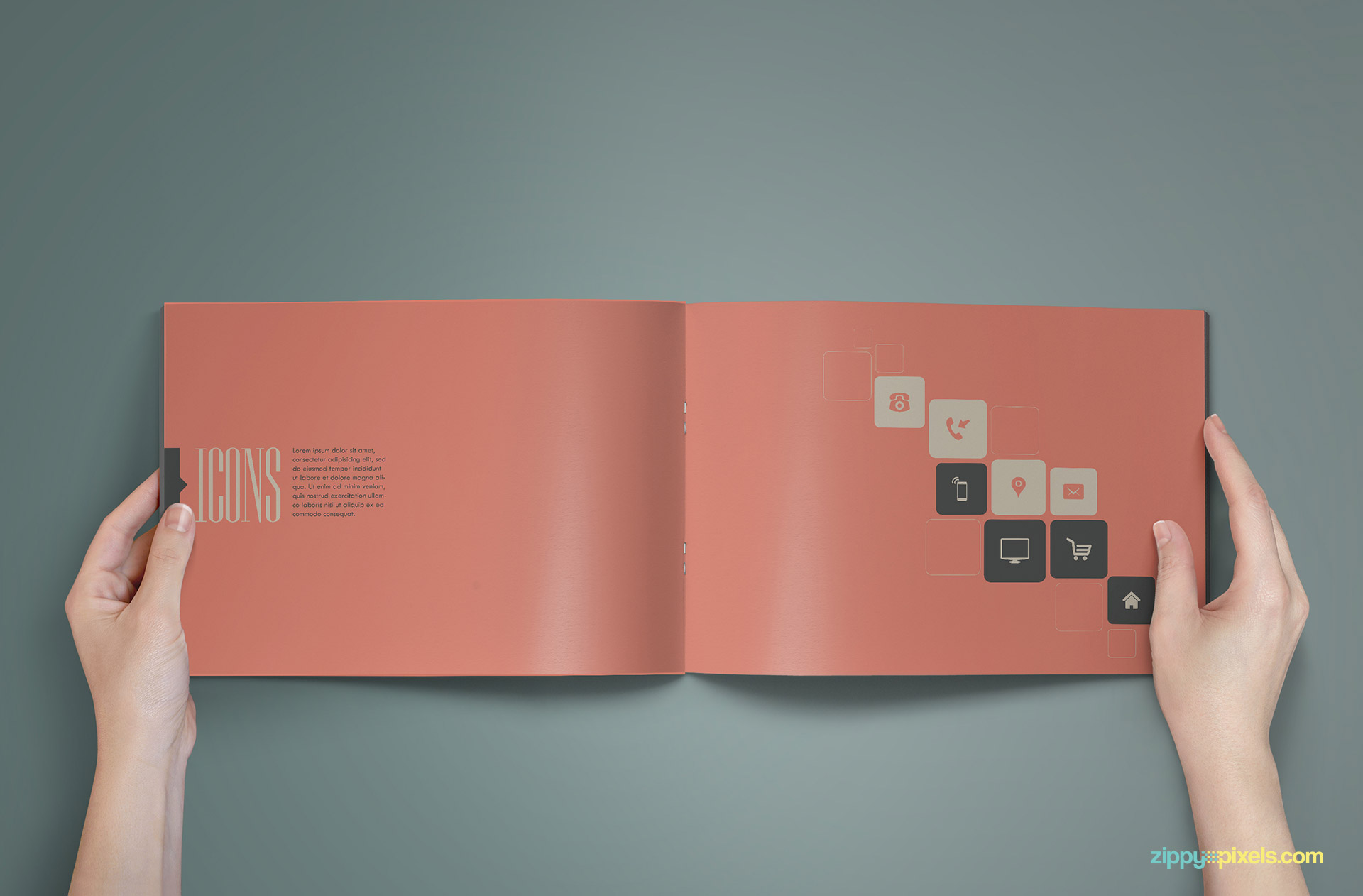 Design Elements Page of Brand Book - Brand Guidlines Template