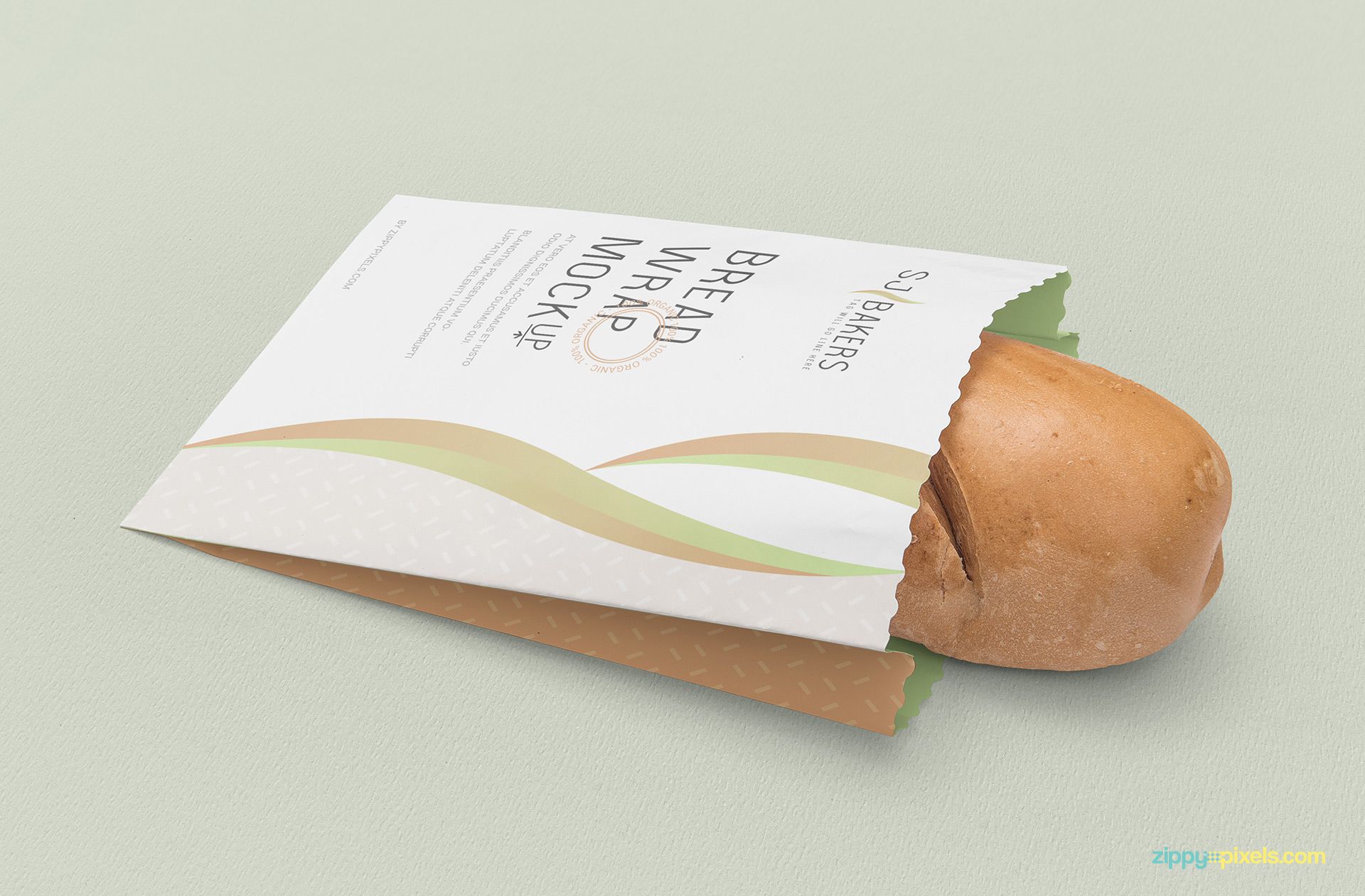 Free bakery packaging mockup.