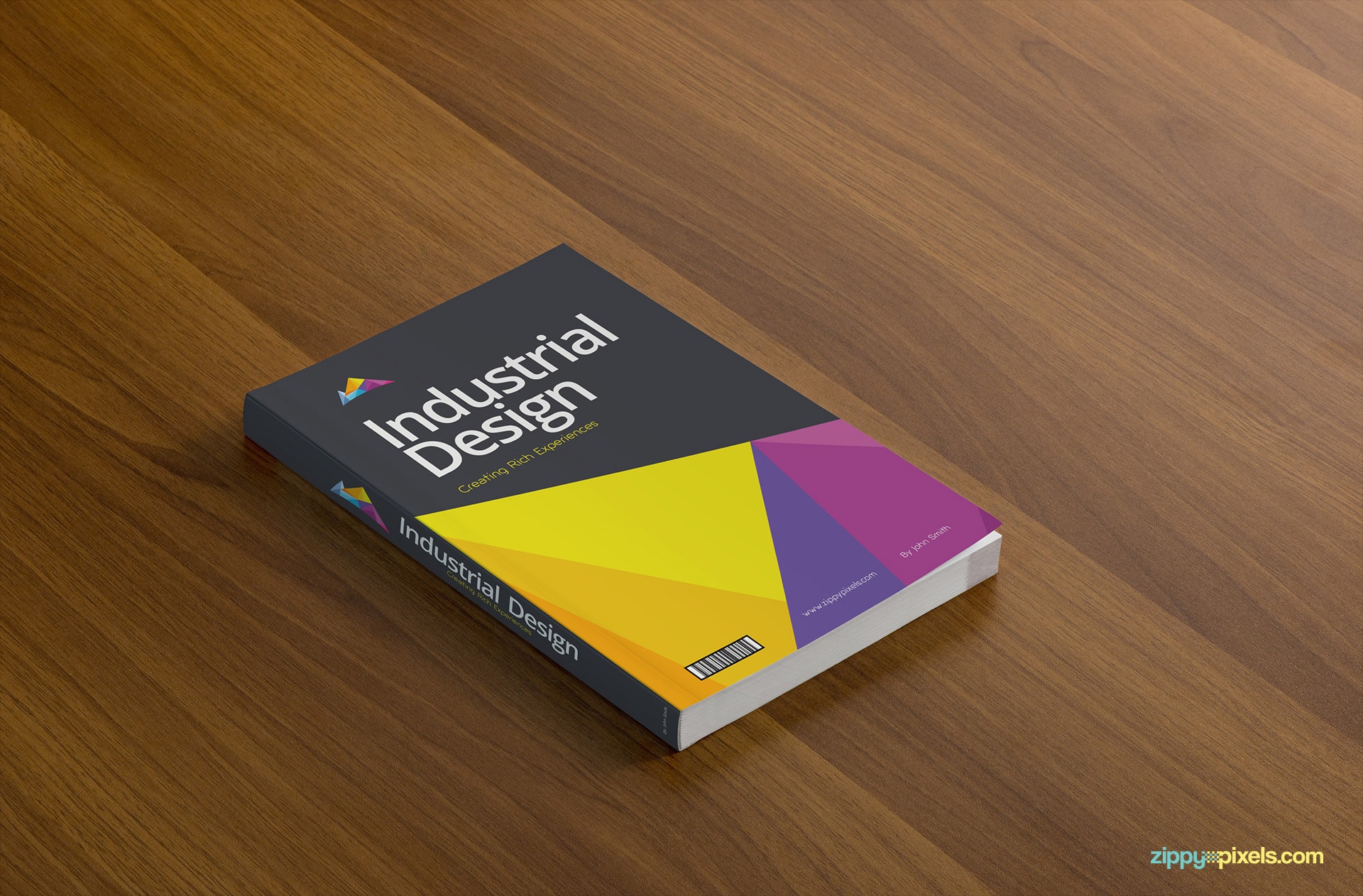 Book Cover Mockup on Table