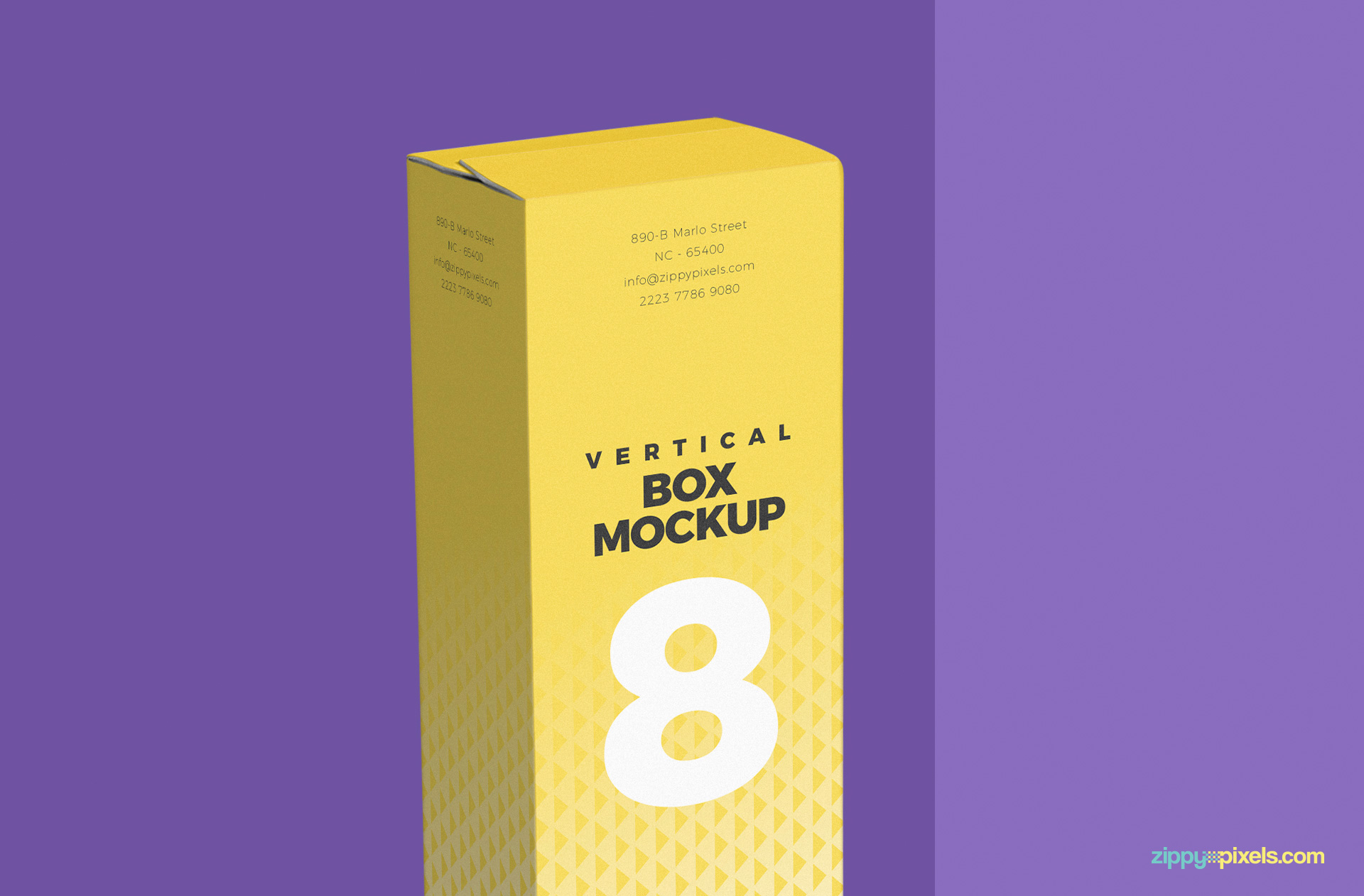 in focus upper part of packaging box mockup psd