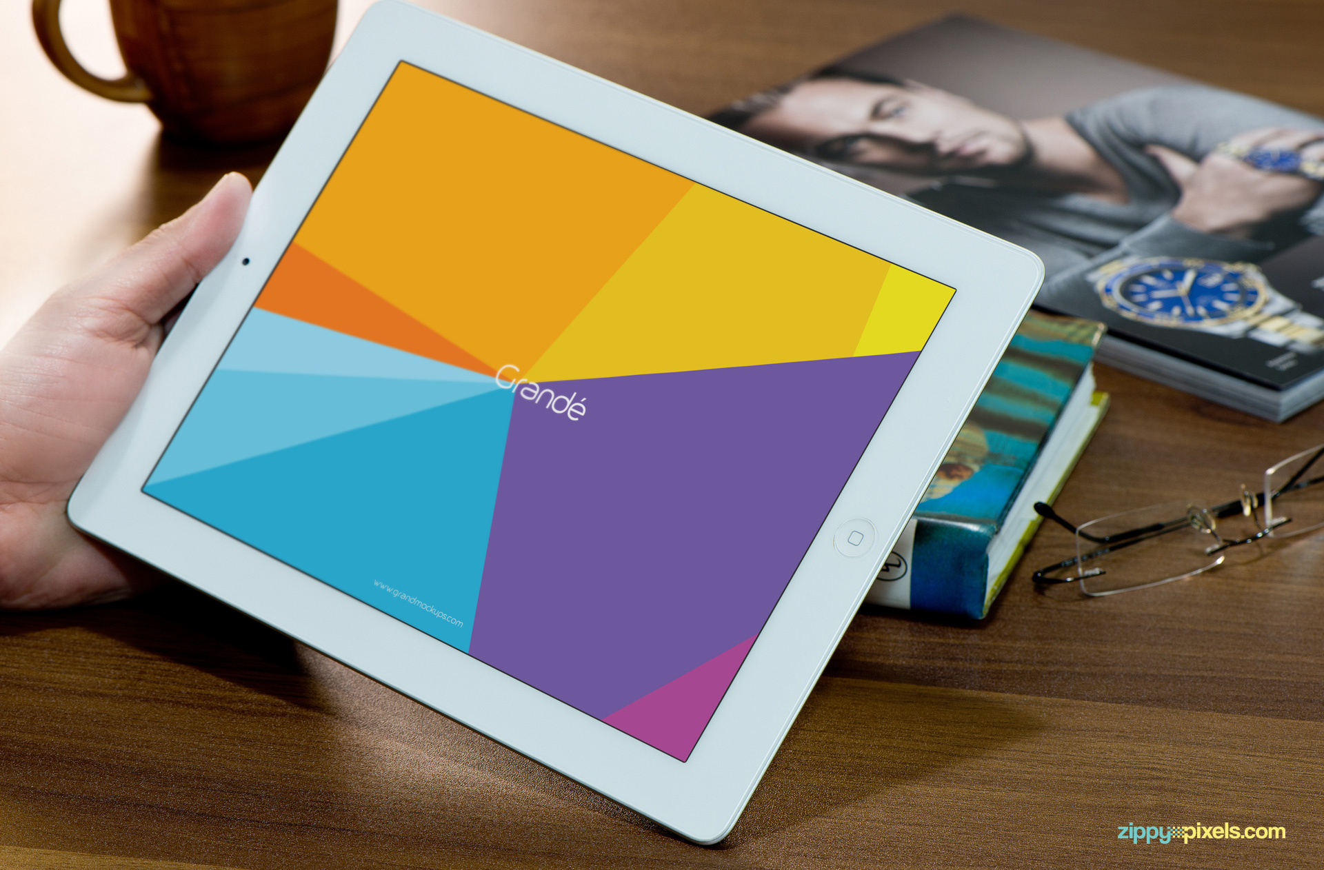 Free Photorealistic Device Mockup of iPad