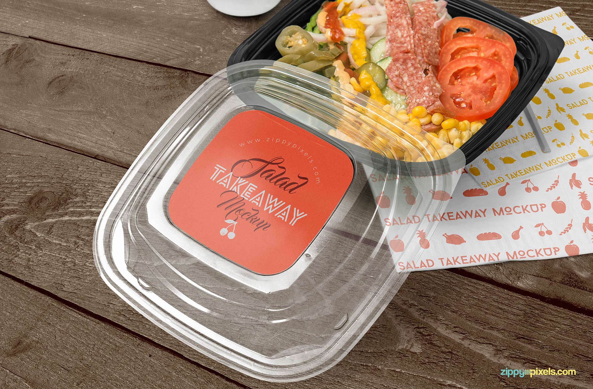 Free food box mockup.