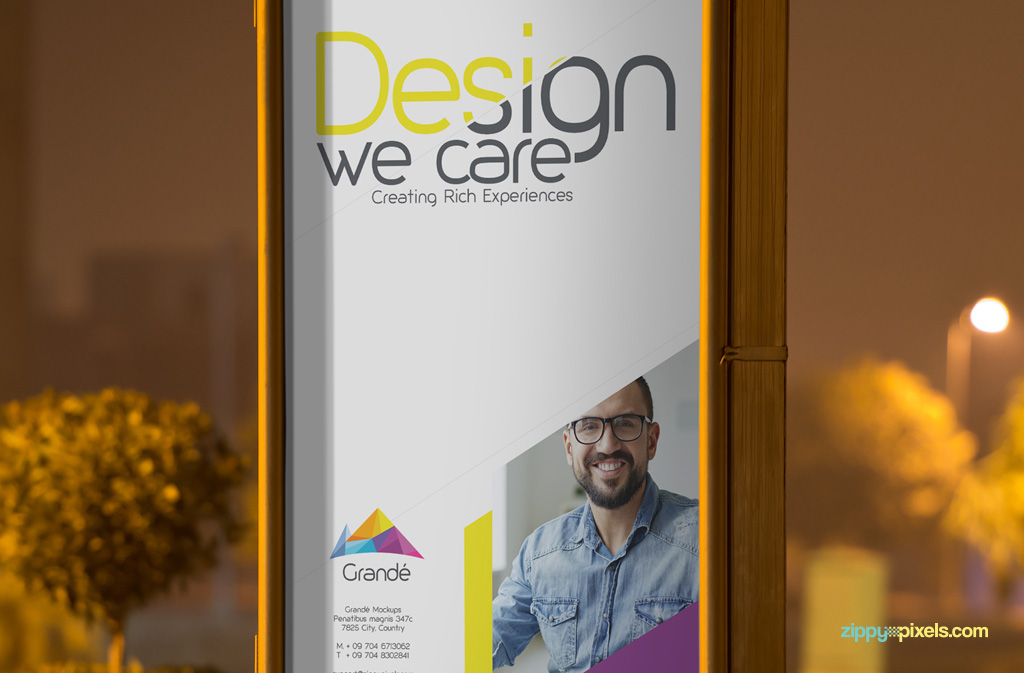 Free Outdoor Roadside Poster Mockup 03