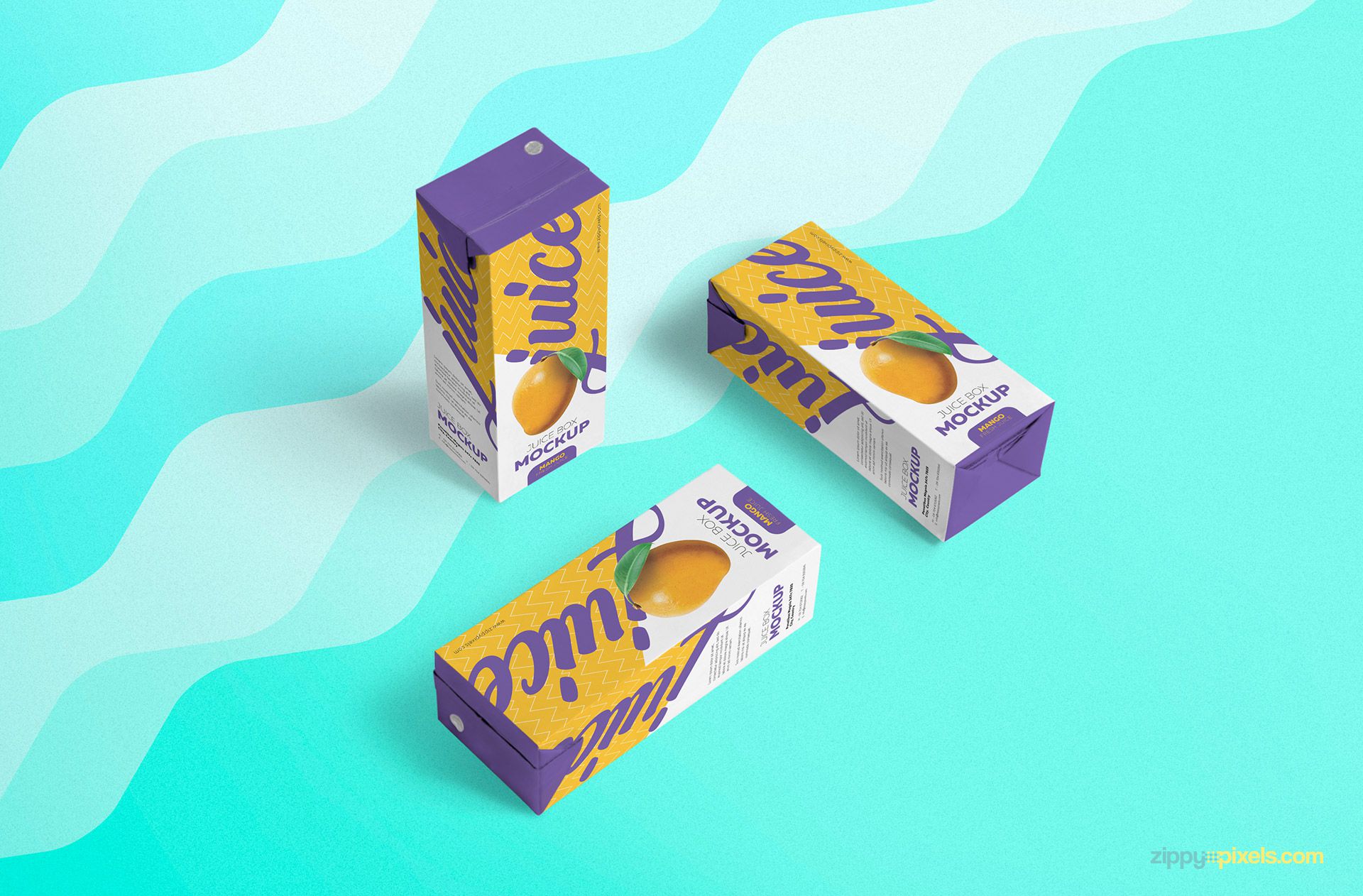 Free juice box mockup.