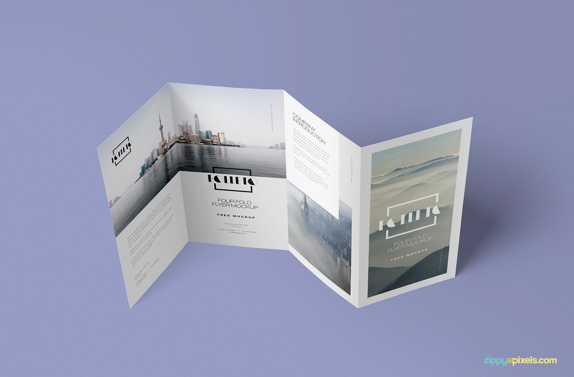 Light effects of mockup to make your brochure realistic.