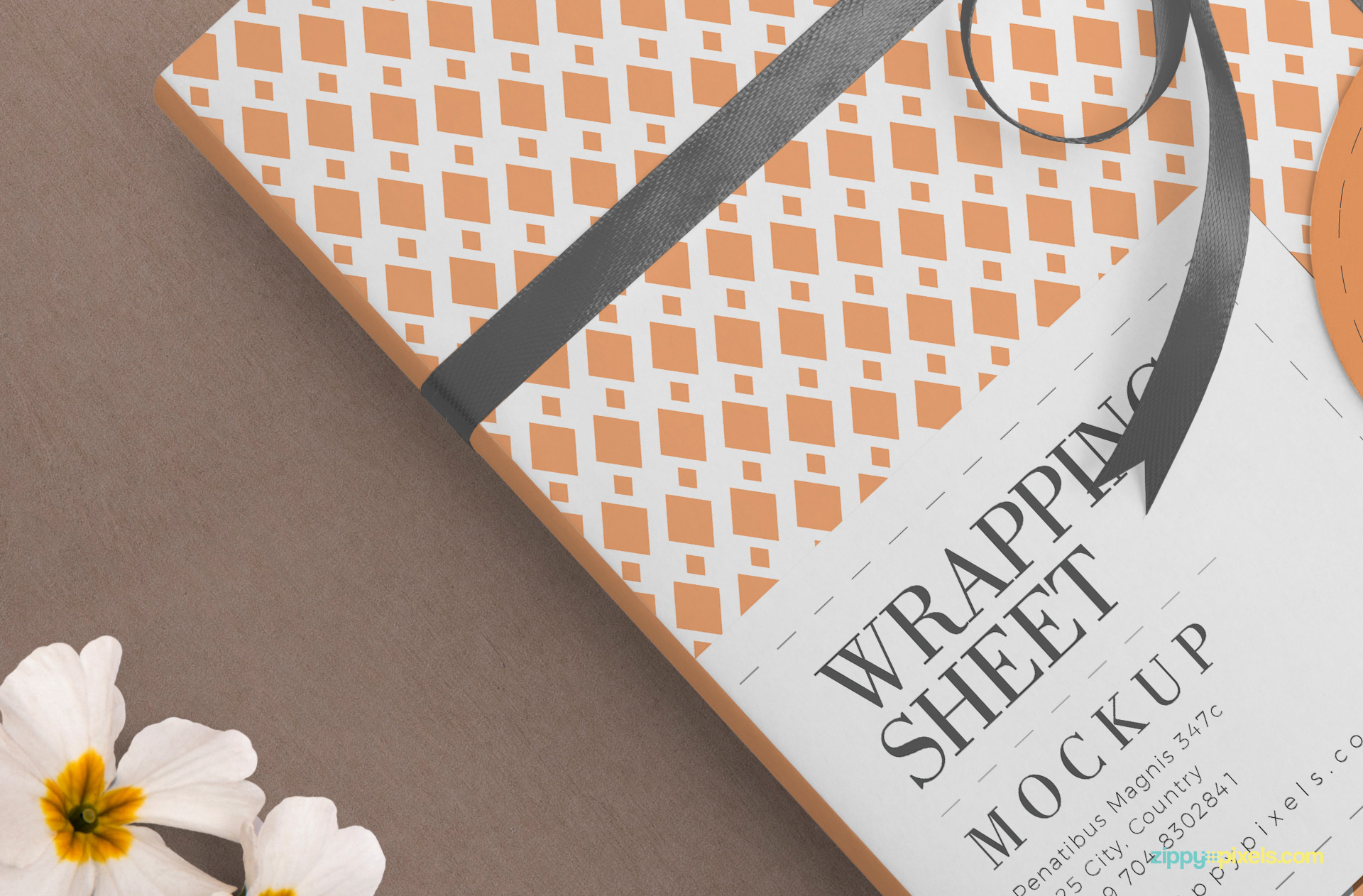 Beautiful paper textured background also included in the PSD.