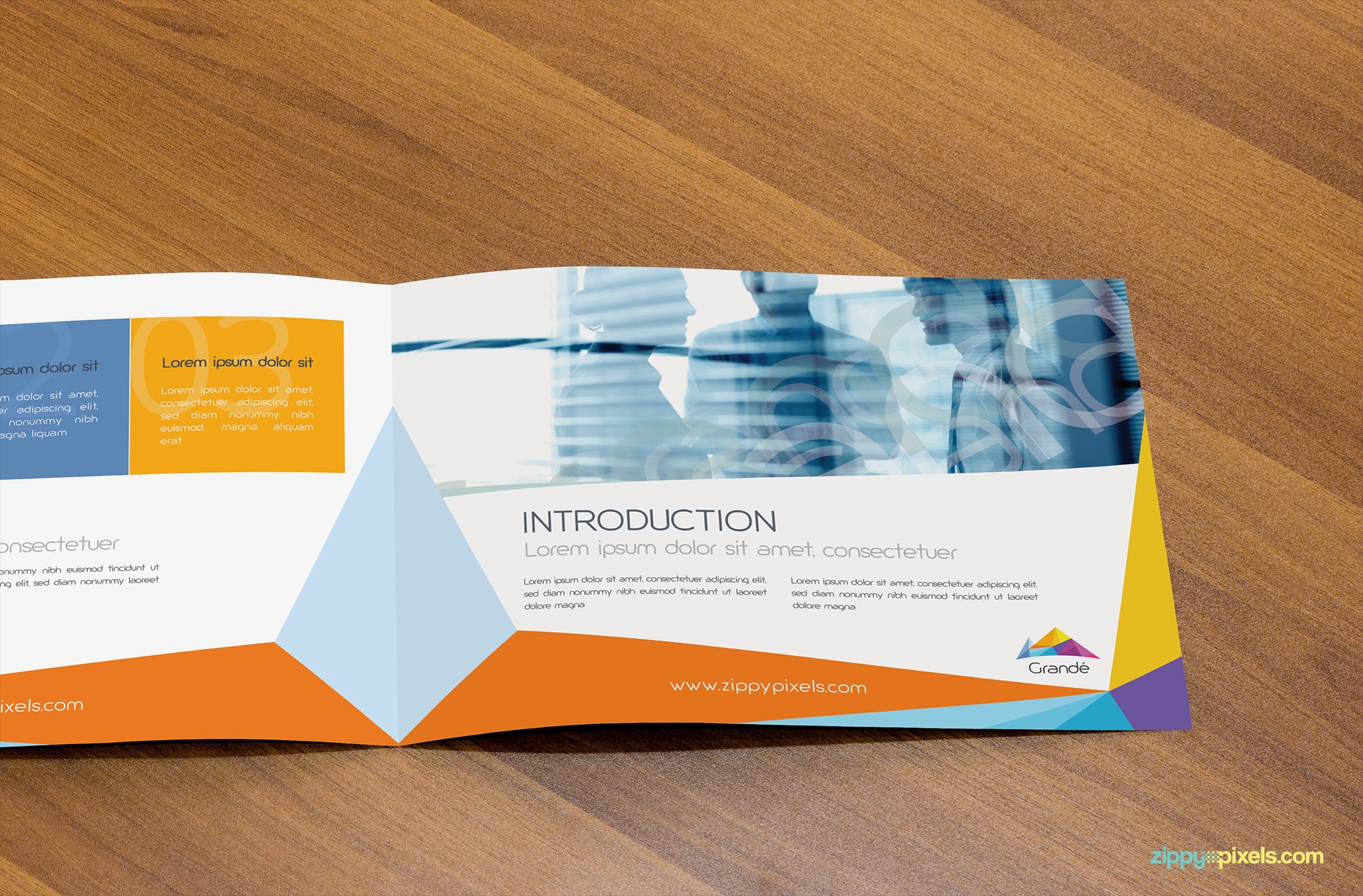 Opened Brochure Mockup