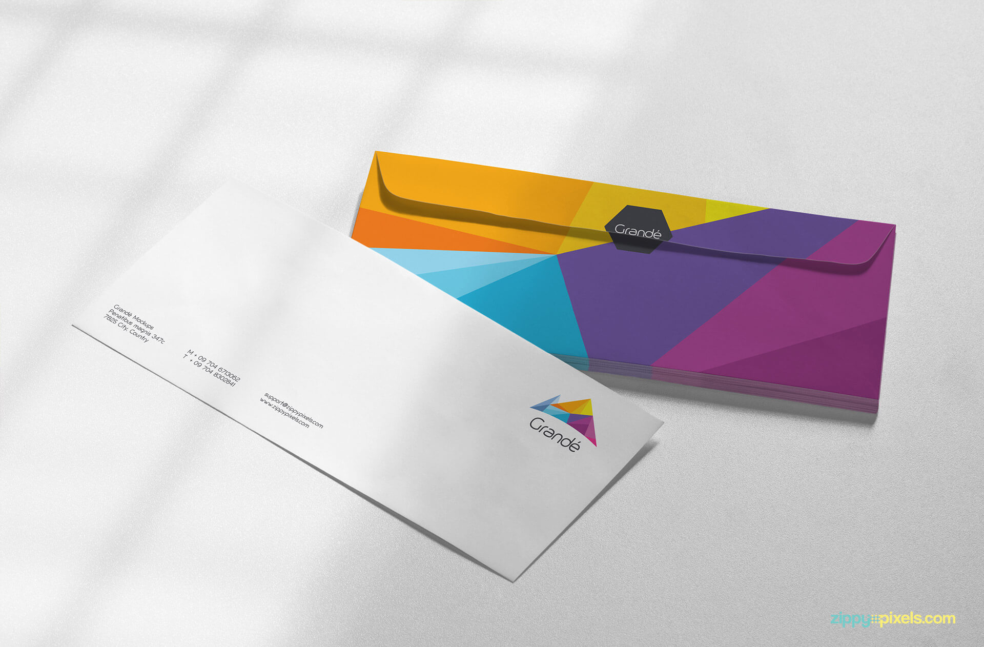 Stationery Mockup of 2 Envelopes