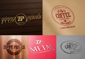 5 Free Logo Mockup Collection