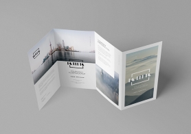 Free Photo-realistic Folded Brochure Mockup