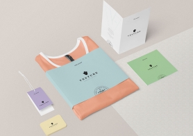 Free Fashion Branding Mockup Scene