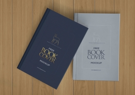 Free Photorealistic Hardcover Book Mockup