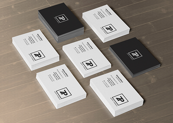 2 Free PSD Business Card Mockups In Stacks