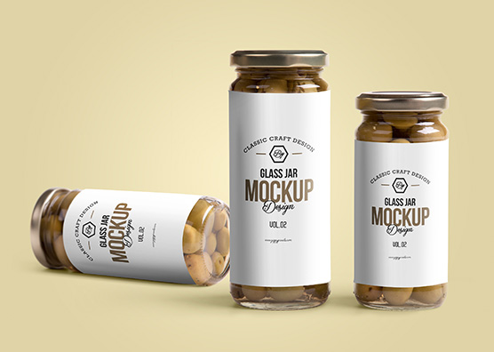 Free Glass Jar Mockup