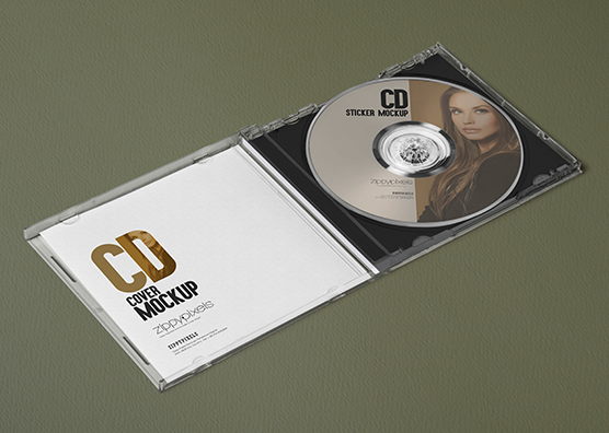 3 Free Outstanding Plastic CD Case Mockups