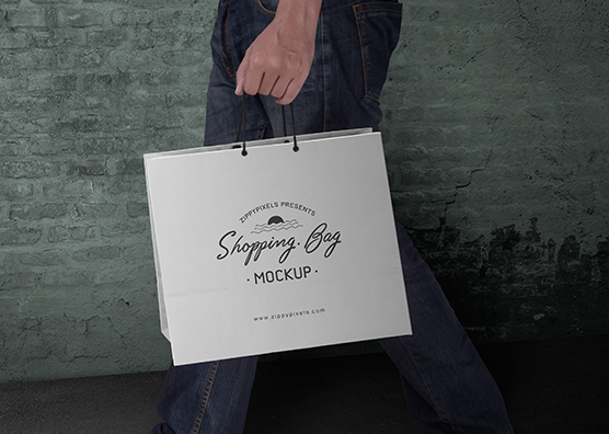 Free Customizable Shopping Bag Mockup PSD