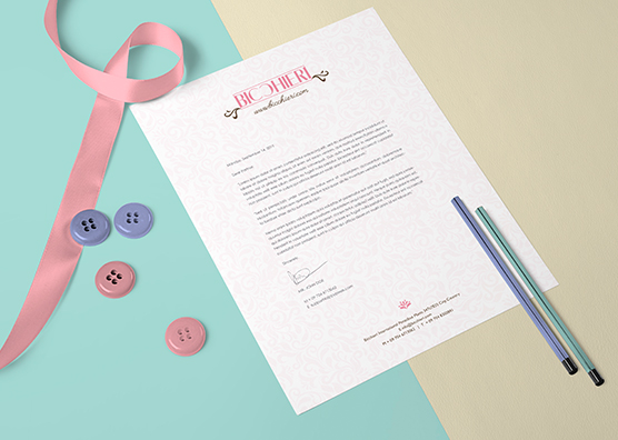 Free US Letter Size Paper Mock-Up