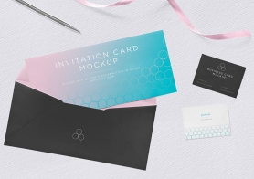 Free Invitation Mockup PSD