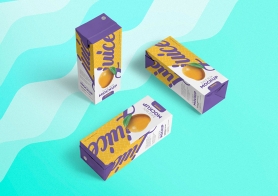 Free Juice Box Mockup