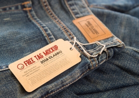 2 Free Clothing Label Mock Ups