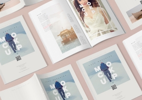 3 Free Magazine Mockup Templates