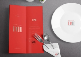 Free Sophisticated Menu Mockup