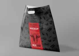 Free Standing Plastic Bag Mockup