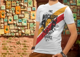 Free T-Shirt Design Mockup