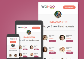 WohooII – Beautiful Email Notification Template