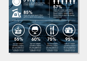 Food Infographics Template for Restaurant