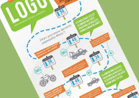 Creative Infographics Road Map Template