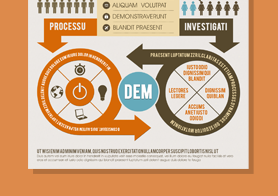 Infographics PSD Template Set – 3 Color styles